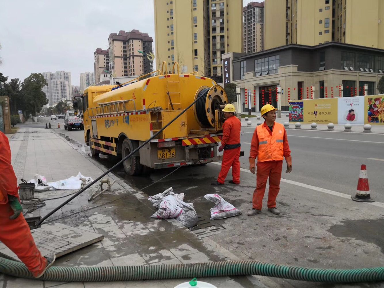 旅顺口排污管道清淤-管道清洗